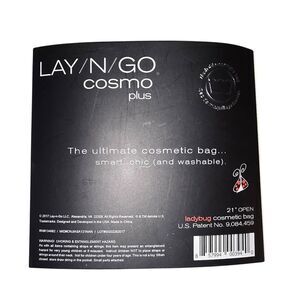 NEW 21" Lay-N-Go Cosmo Plus Washable Drawstring Make-Up Cosmetic Travel Bag